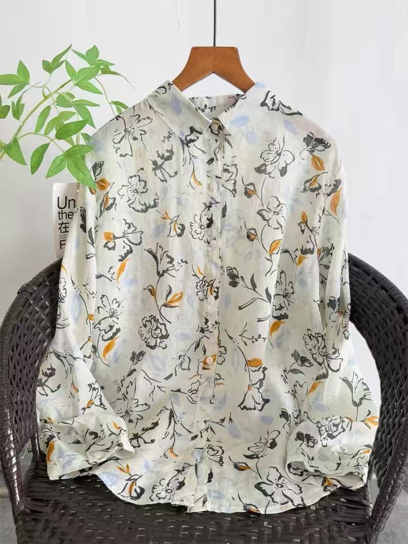 Summer Clothing Japan - Camicie vintage 2026 in 100% ramiè