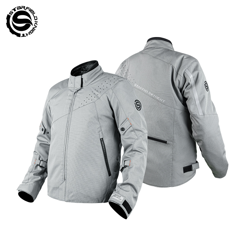 Summer Knights Clothing - SFK Grigio Abbigliamento da motociclista Giacca