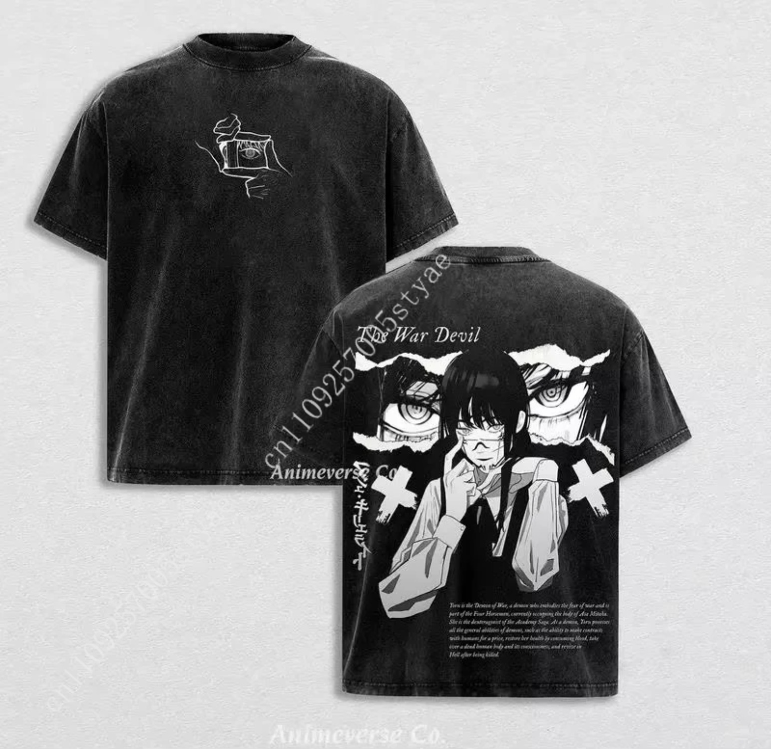 Yours Summer Clothing - T-shirt Grafica Anime Chainsaw Man Mitaka