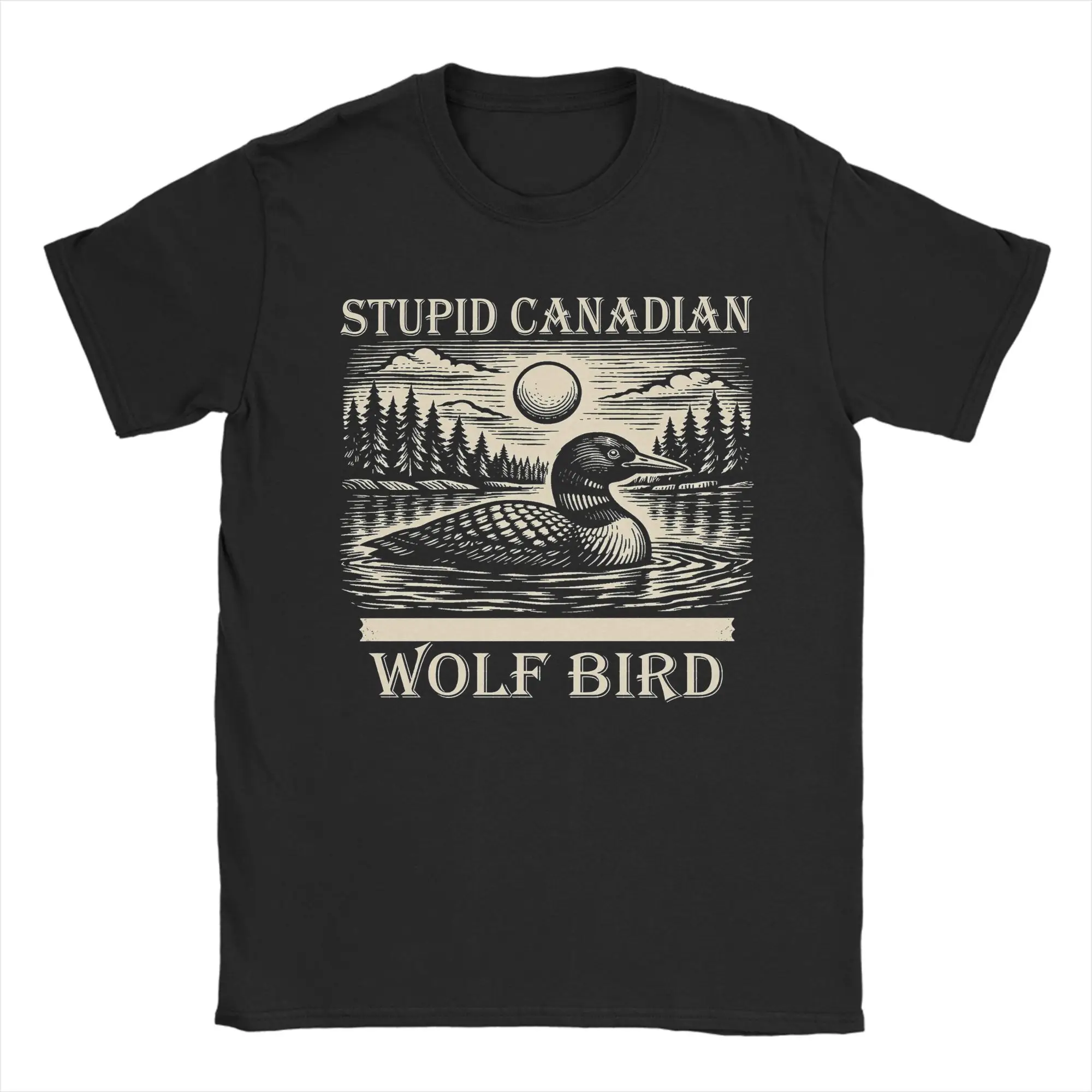 Summer Clothing Ideas Men - T-shirt da uomo Stupid Canadian Wolf