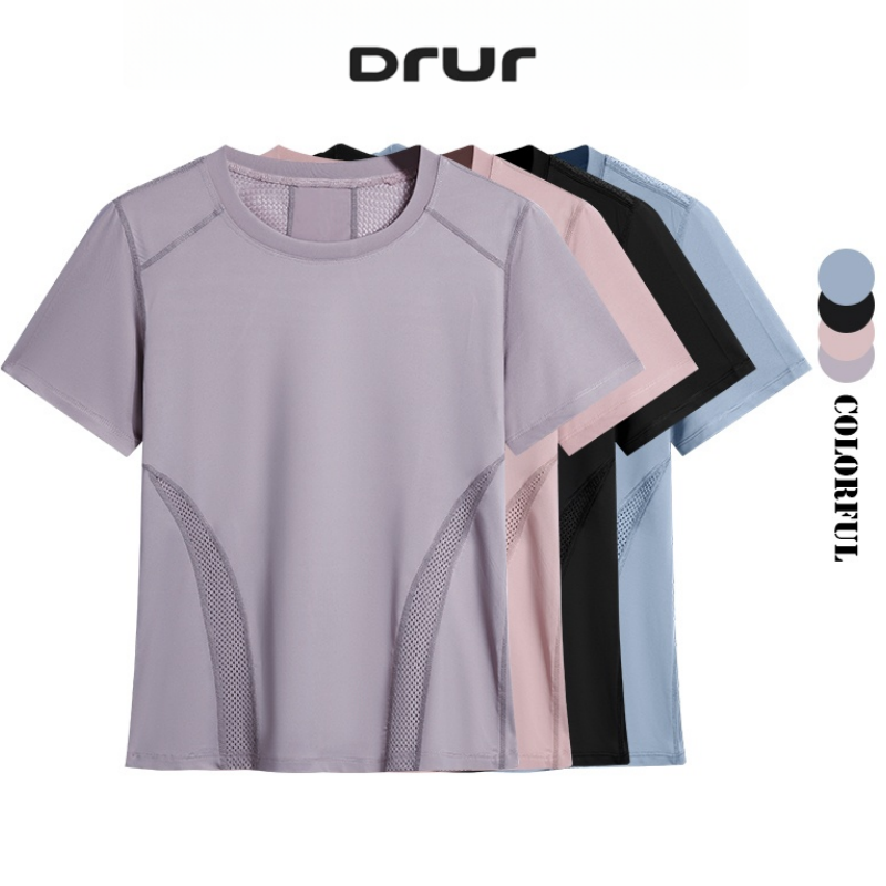Summer Yoga Clothing - DRUR T-shirt da corsa leggera estiva
