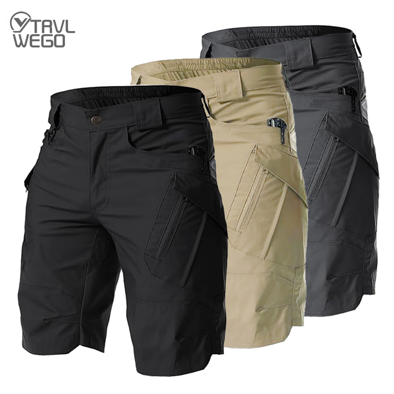 Summer Clothing Work - Pantaloncini Cargo Tattici da Uomo TRVLWEGO