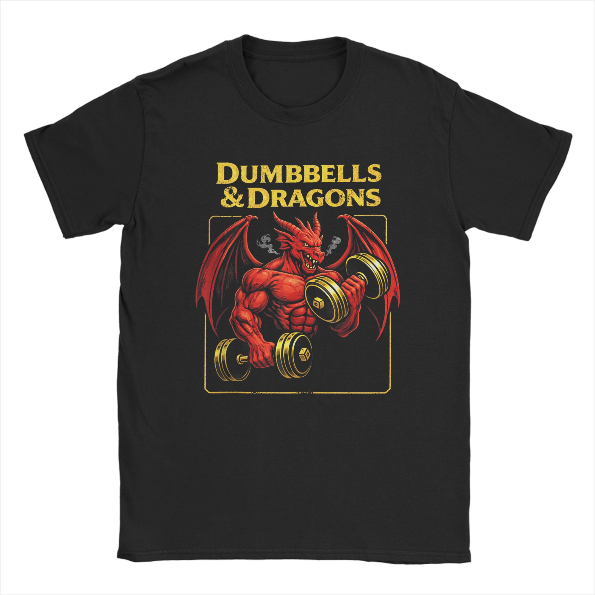 Summer Clothing Ideas Men - T-shirt da palestra Dumbbells and Dragons