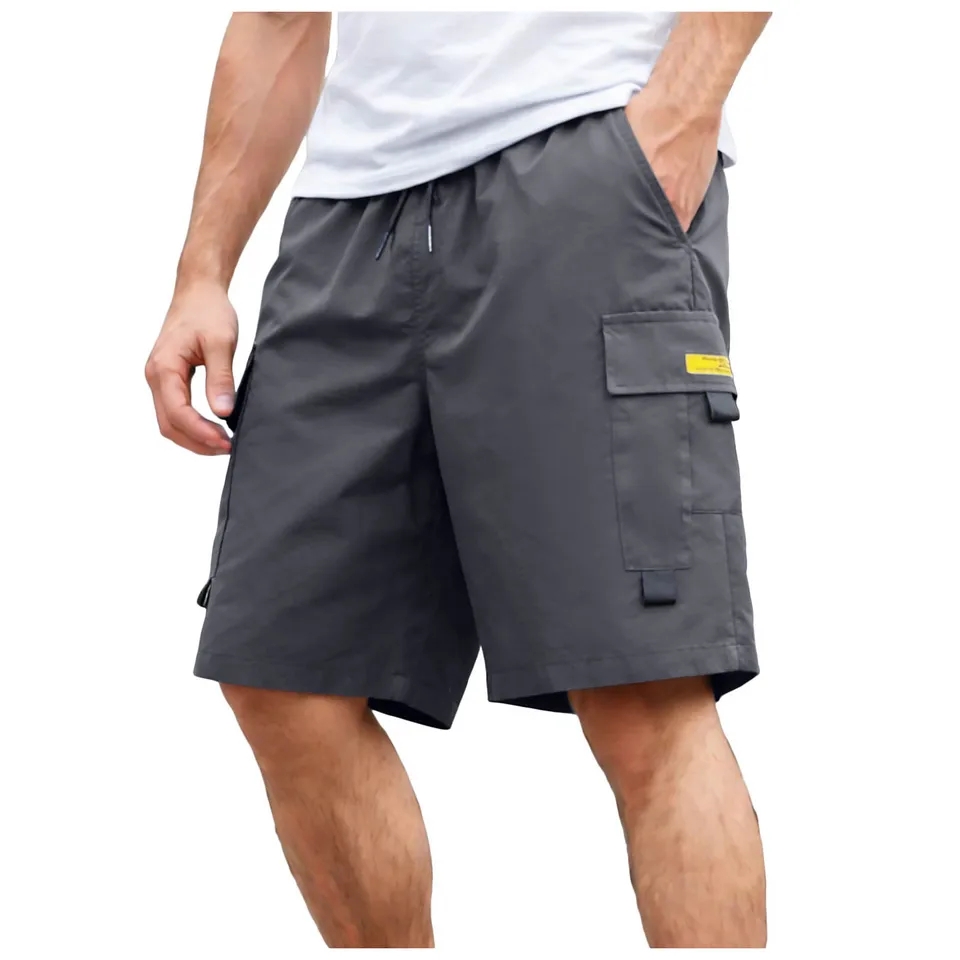 Summer Clothing Work - Pantaloncini Cargo Estivi da Uomo, Vestibilità