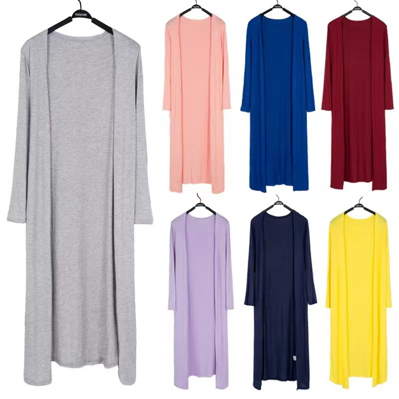 Summer Clothing Colors - 12 colori donna Cardigan lungo modale