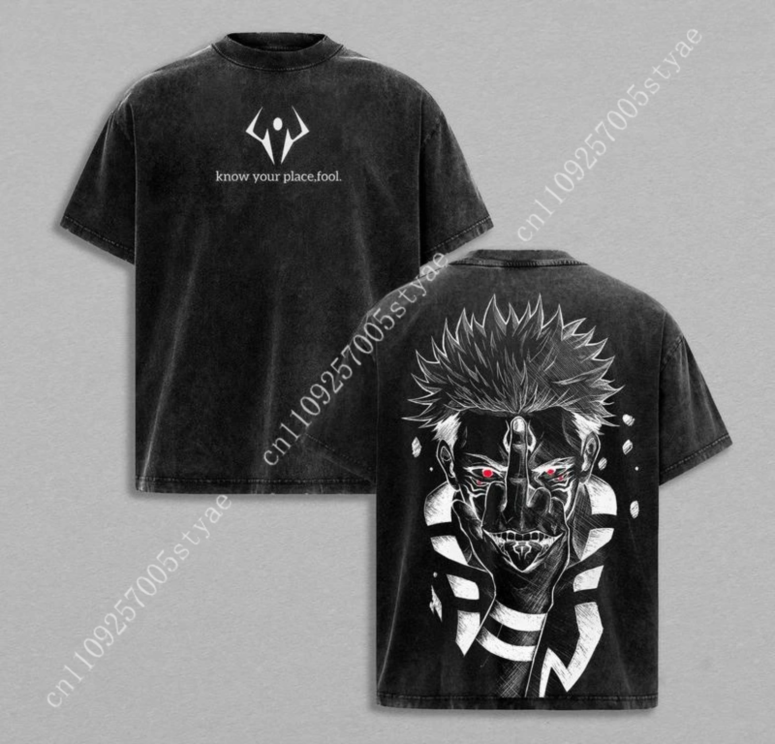 Yours Summer Clothing - T-shirt Grafica Anime Ryomen Sukuna, Maglietta