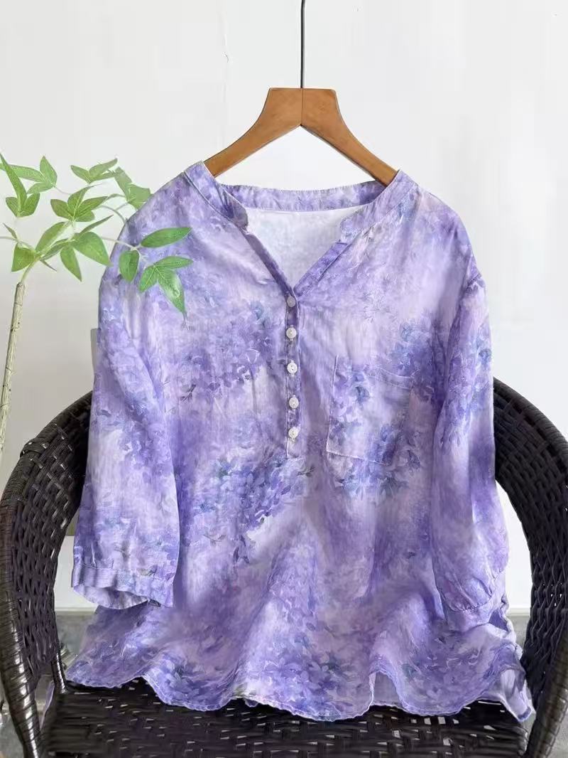 Summer Clothing Japan - Camicie 100% ramia da donna, estive,