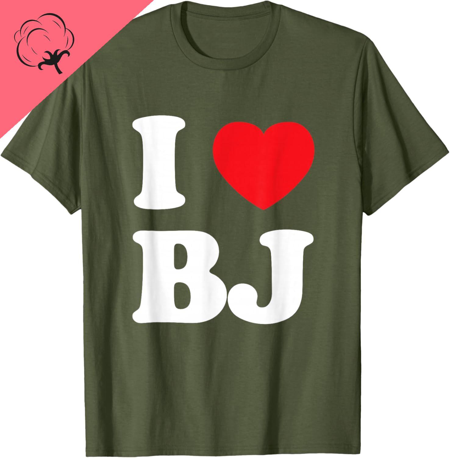 T-shirt idea regalo I Love BJ  - Summer Clothing Ideas Men recensione e prezzo