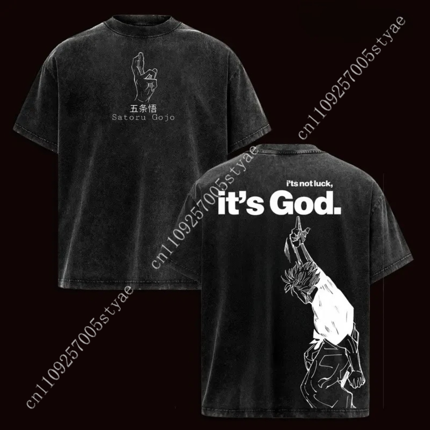 T-shirt Grafica Anime Gojo Sat - Yours Summer Clothing recensione e prezzo