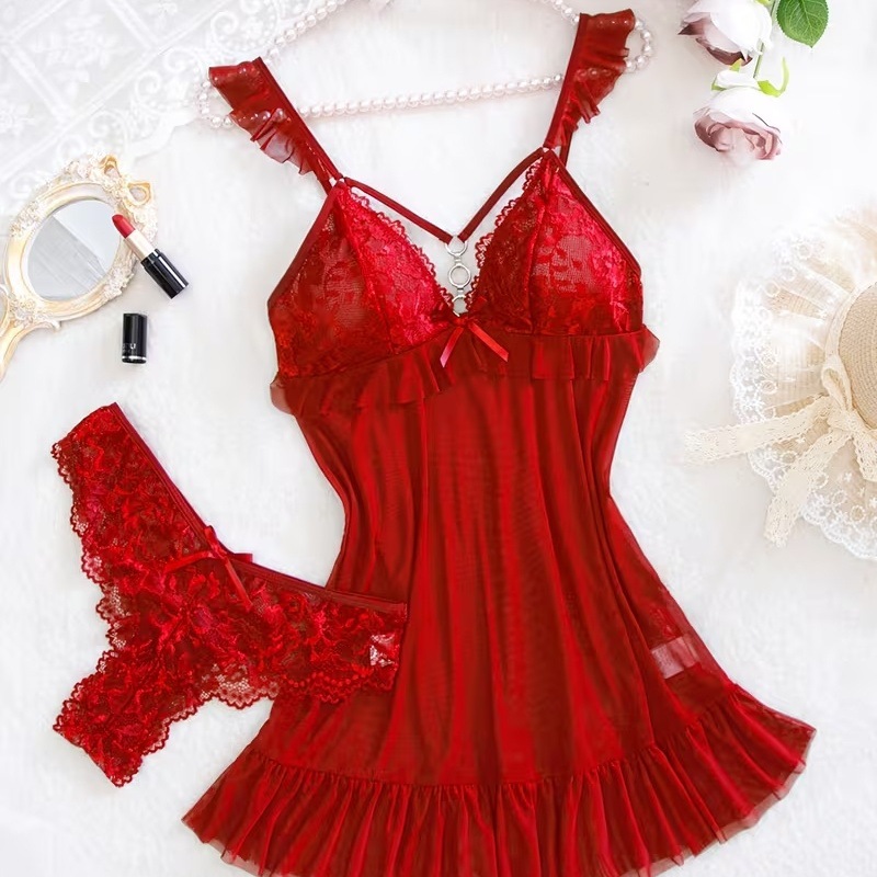 Nuovo Set Lingerie Sexy Rosso  - Summer Nights Clothing recensione e prezzo