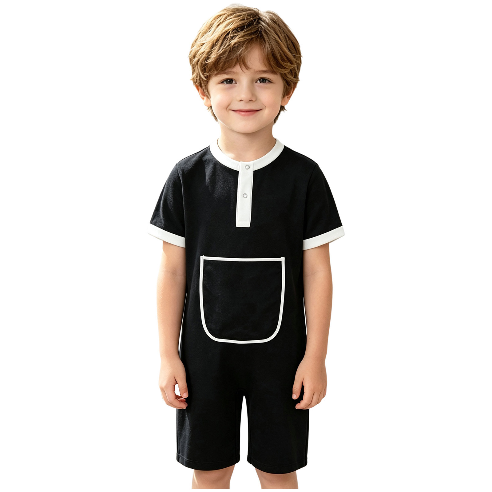 Tuta con bottoni a pressione p - Summer Clothing Boys recensione e prezzo