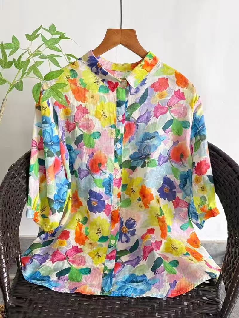 Camicia in Pura Rami da Donna  - Summer Clothing Japan recensione e prezzo