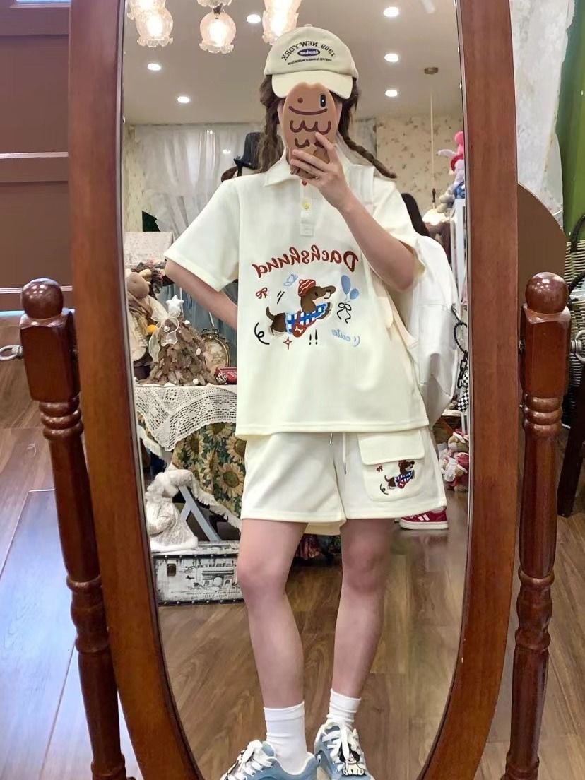 Polo stile giapponese con cane - Summer Clothing Japan recensione e prezzo